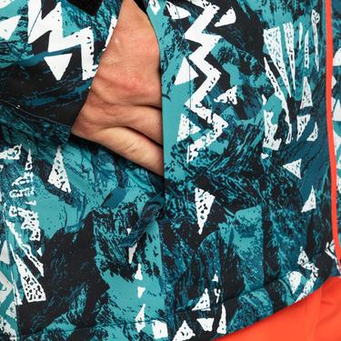  Quiksilver Morton Erkek Mavi Snowboard Ceketi