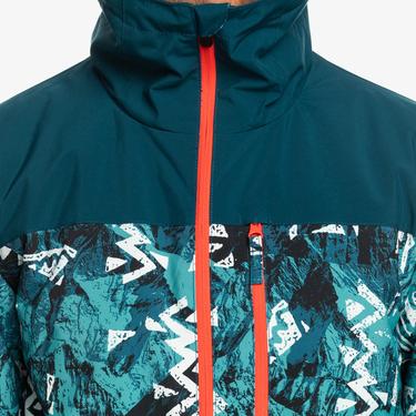  Quiksilver Morton Erkek Mavi Snowboard Ceketi