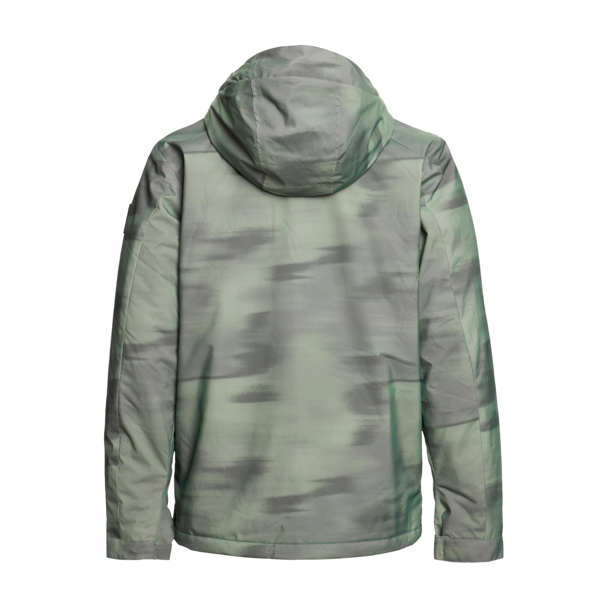 Quiksilver Mission Printed Erkek Yeşil Snowboard Ceketi