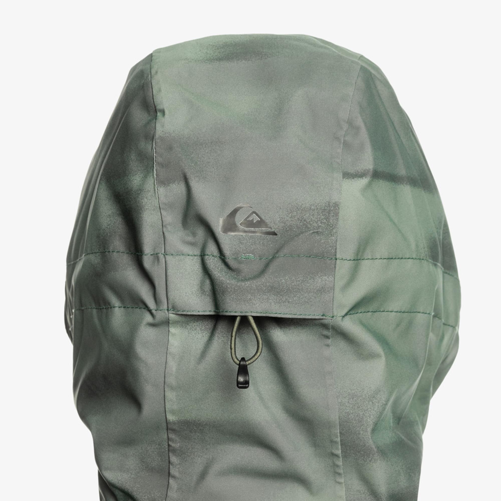 Quiksilver Mission Printed Erkek Yeşil Snowboard Ceketi