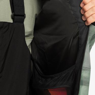  Quiksilver Mission Printed Erkek Yeşil Snowboard Ceketi