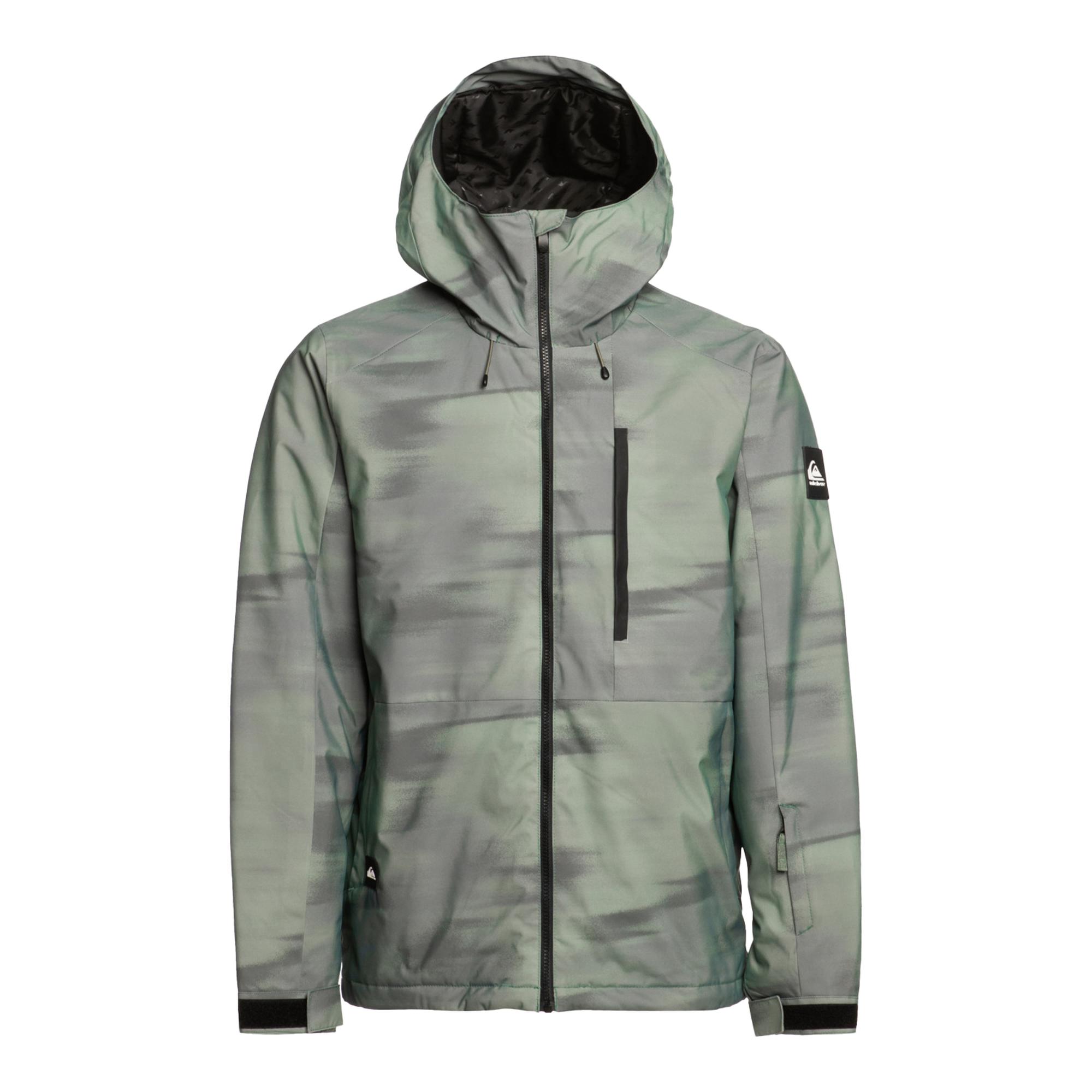 Quiksilver Mission Printed Erkek Yeşil Snowboard Ceketi