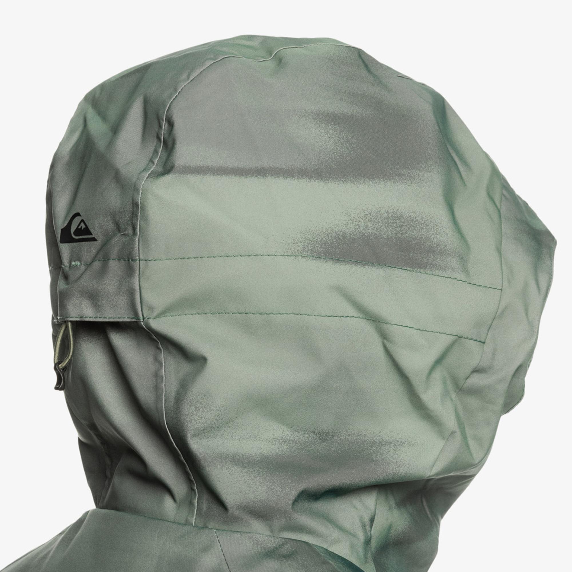 Quiksilver Mission Printed Erkek Yeşil Snowboard Ceketi