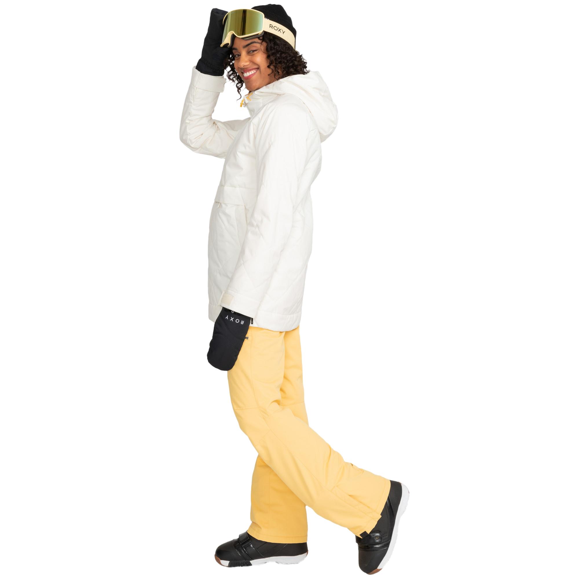 Roxy Radiant Lines Overhead Kadın Beyaz Snowboard Ceketi