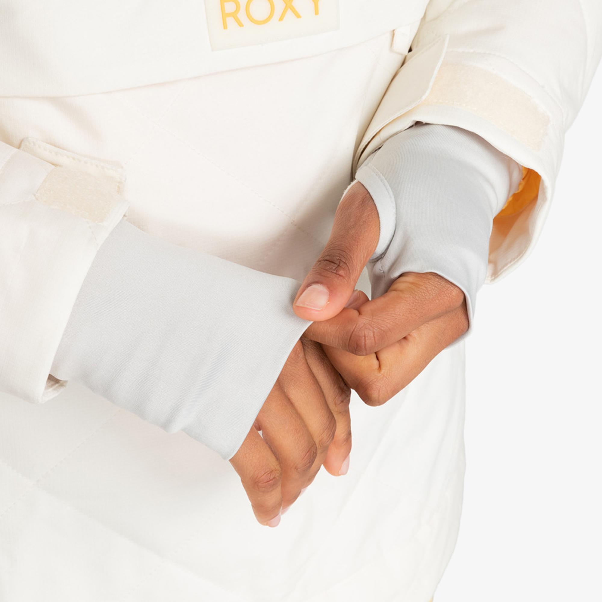 Roxy Radiant Lines Overhead Kadın Beyaz Snowboard Ceketi