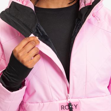  Roxy Radiant Lines Overhead Kadın Pembe Snowboard Ceketi