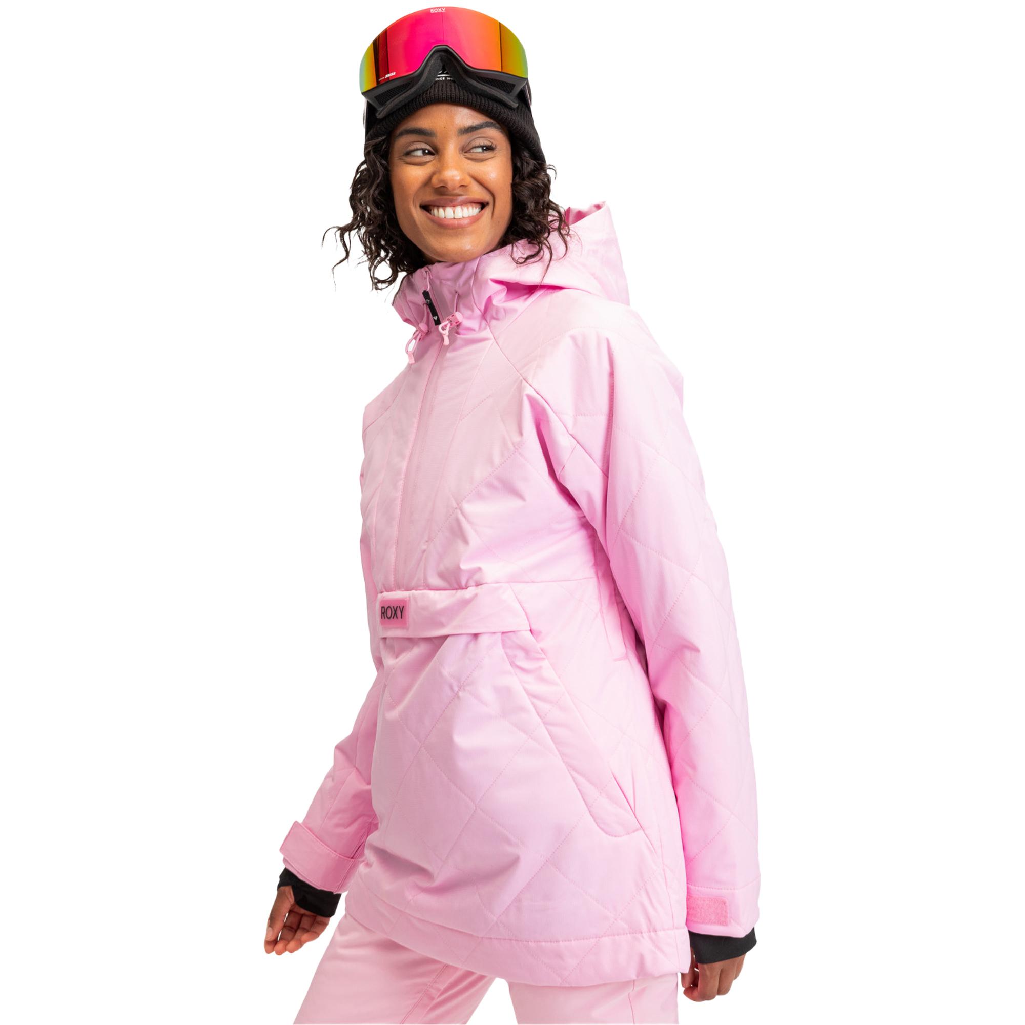 Roxy Radiant Lines Overhead Kadın Pembe Snowboard Ceketi