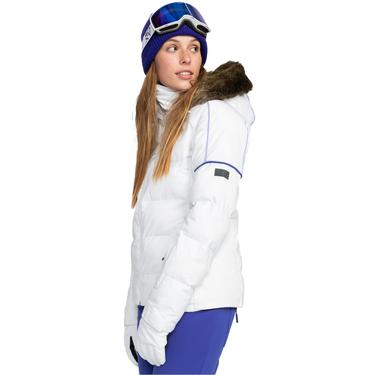  Roxy Snowblizzard Kadın Beyaz Snowboard Ceketi