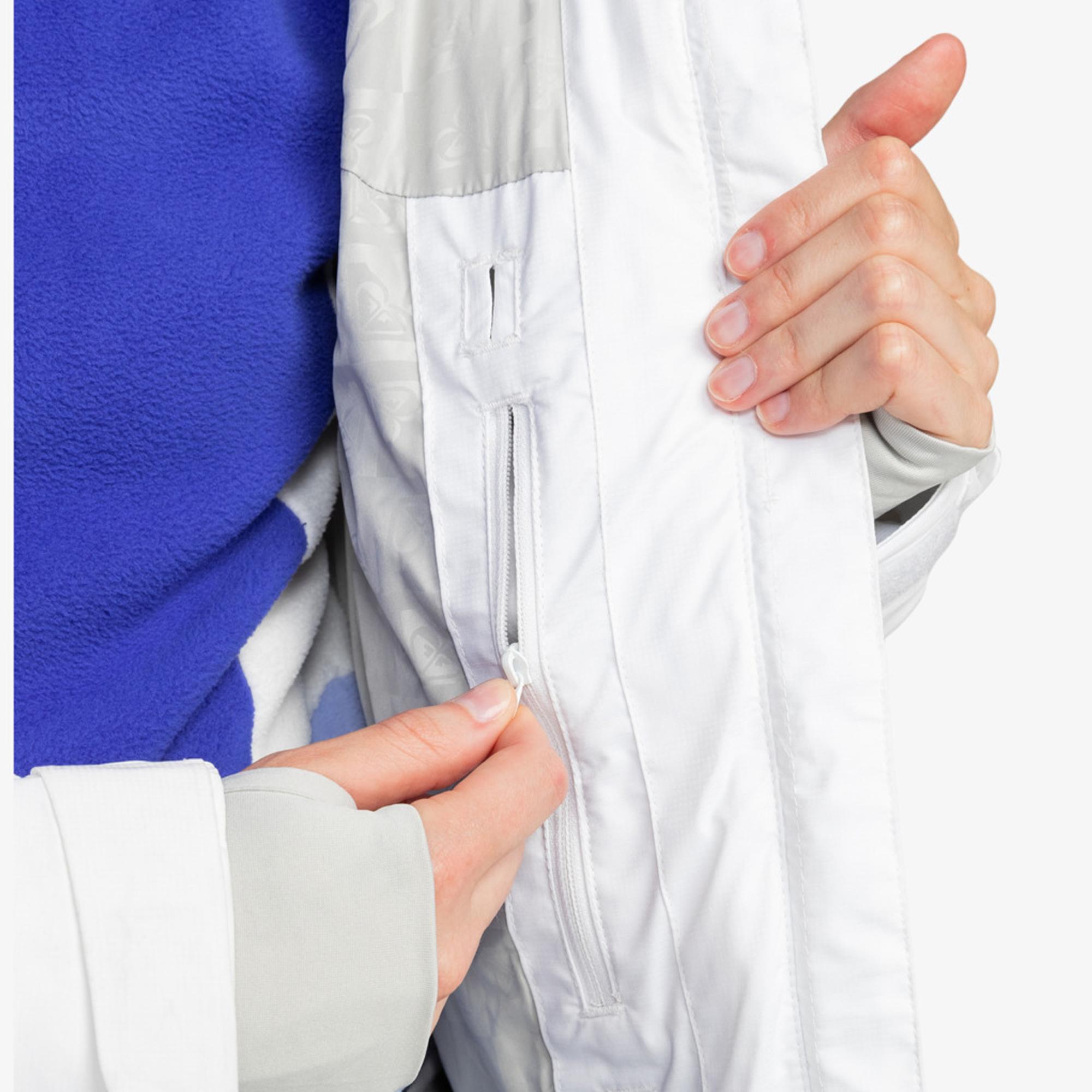 Roxy Snowblizzard Kadın Beyaz Snowboard Ceketi