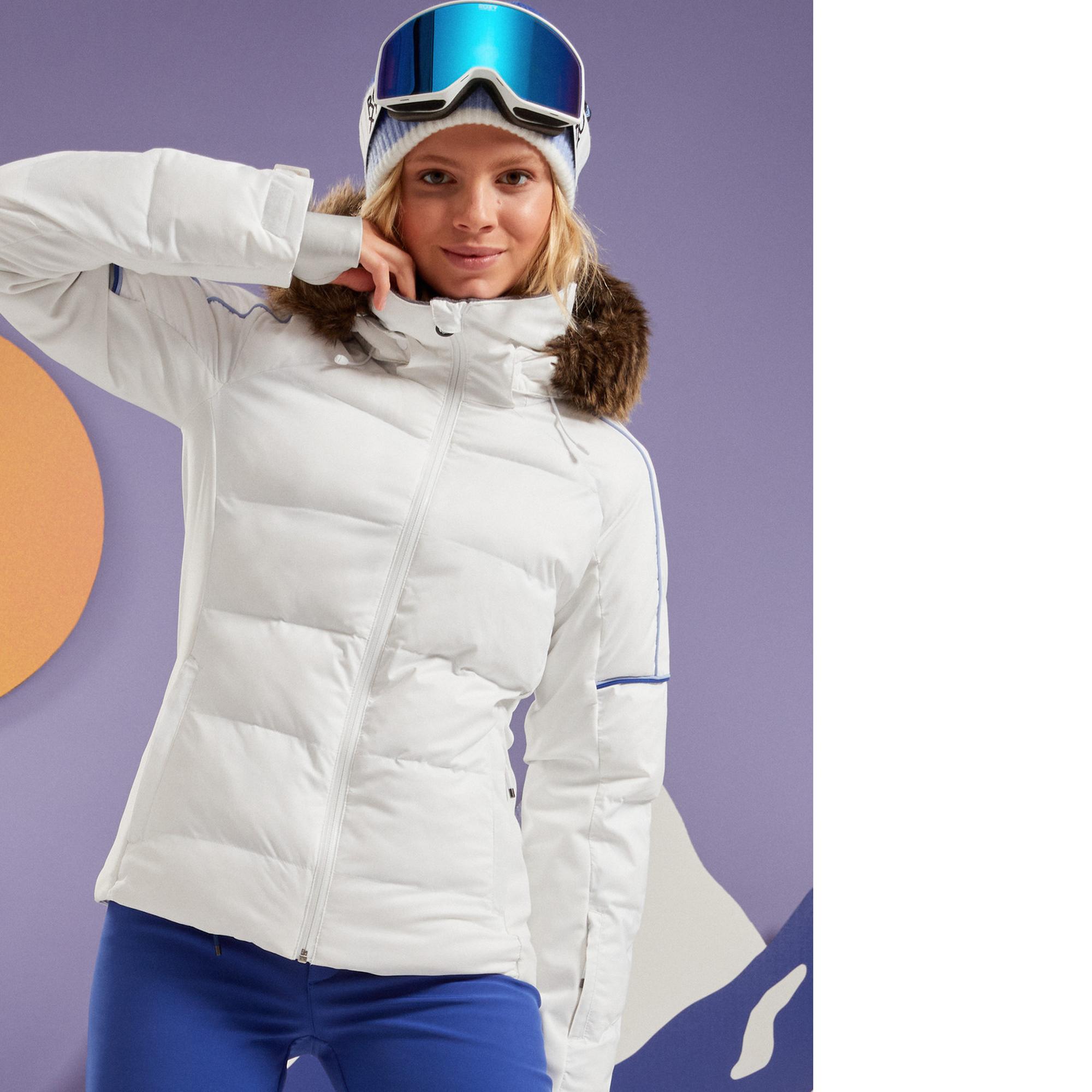 Roxy Snowblizzard Kadın Beyaz Snowboard Ceketi