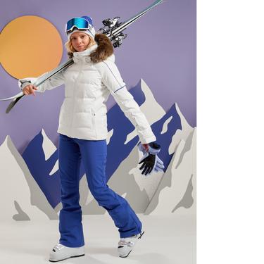  Roxy Snowblizzard Kadın Beyaz Snowboard Ceketi