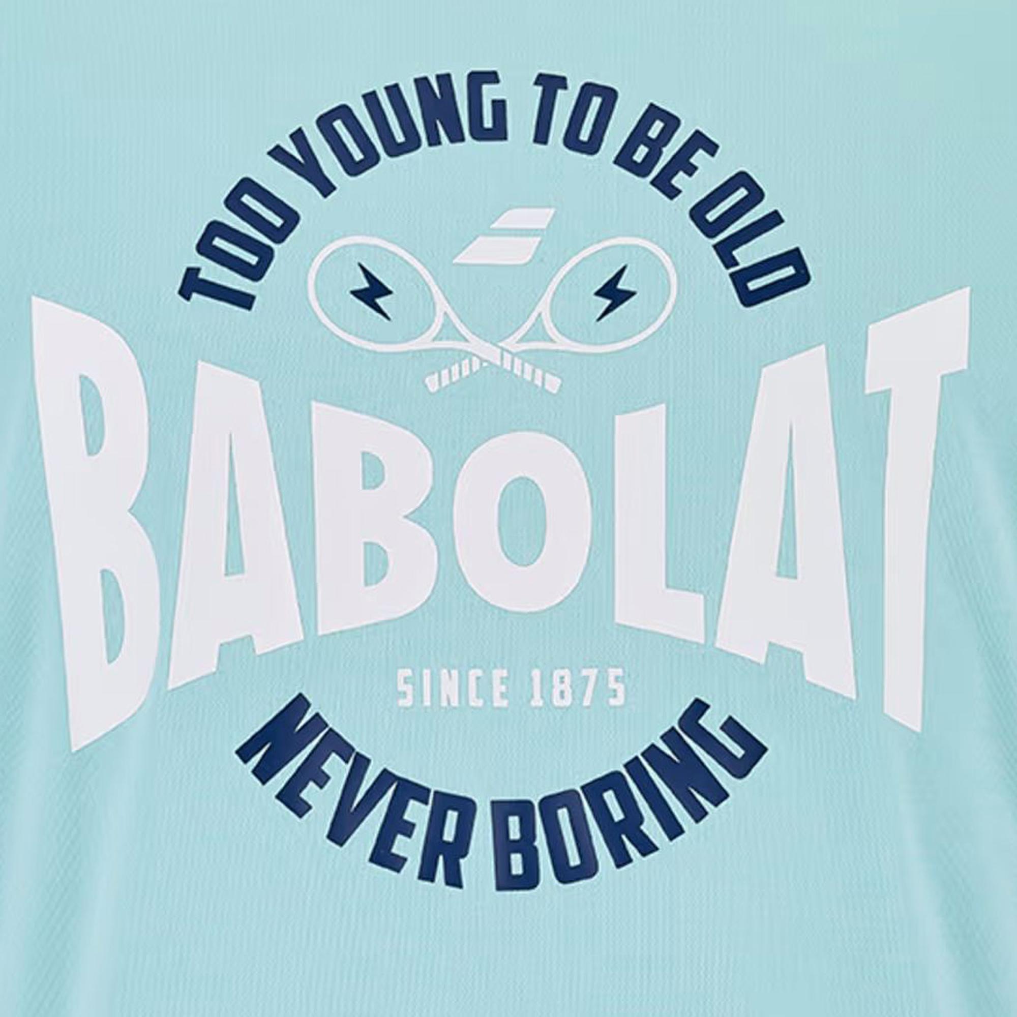 Babolat Exercise Graphic Erkek Mavi Tişört