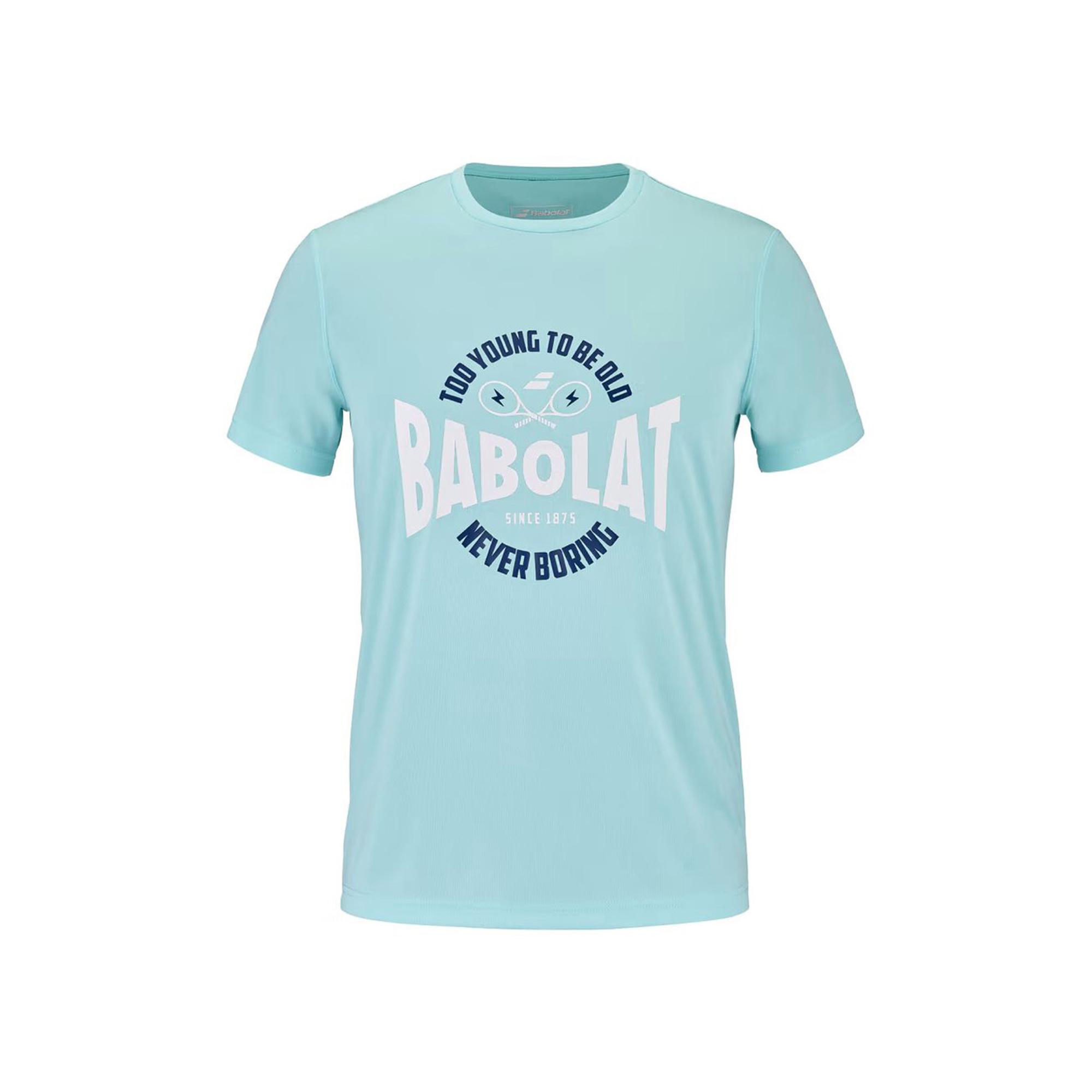 Babolat Exercise Graphic Erkek Mavi Tişört