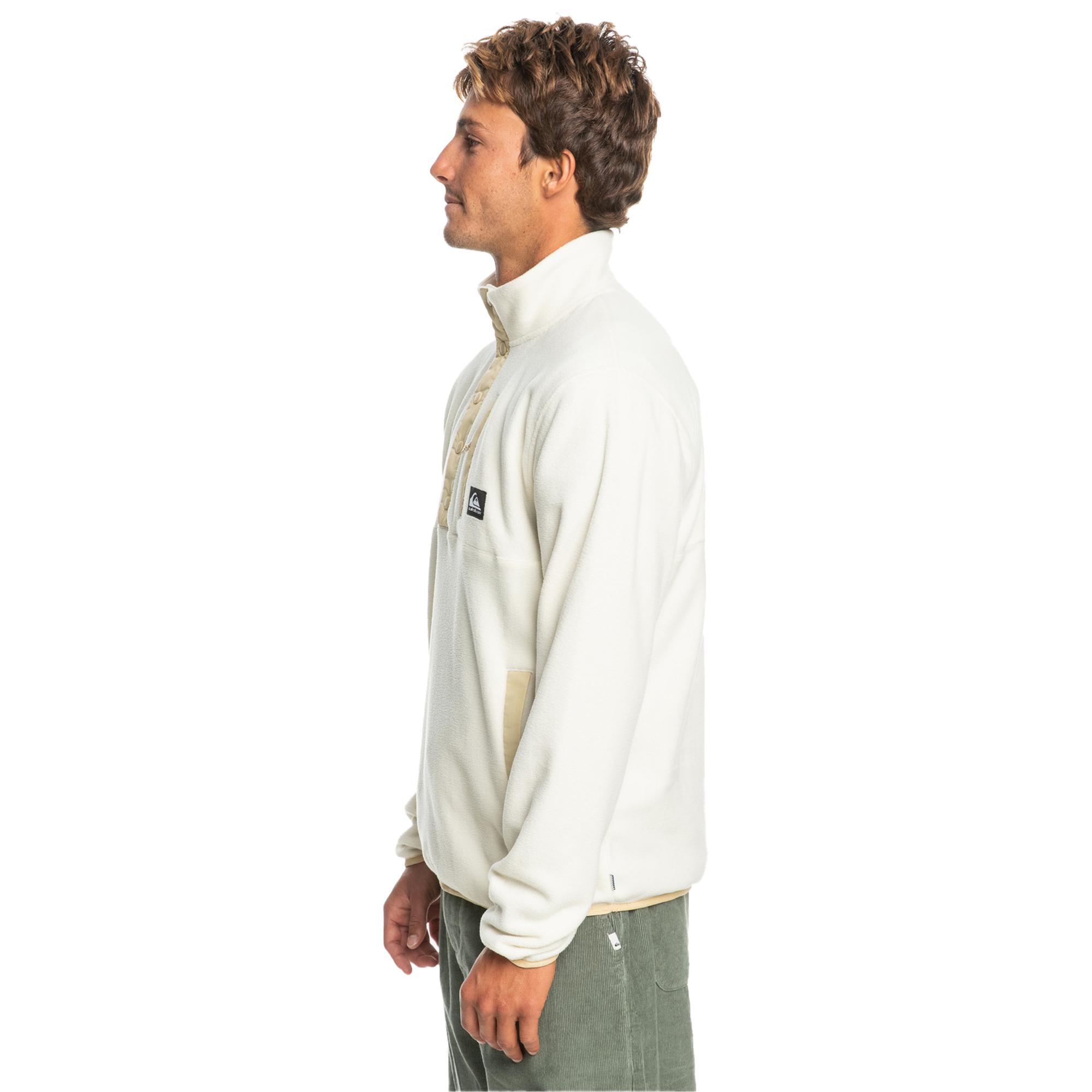 Quiksilver No Destination 2 Half Snap Erkek Bej Polar