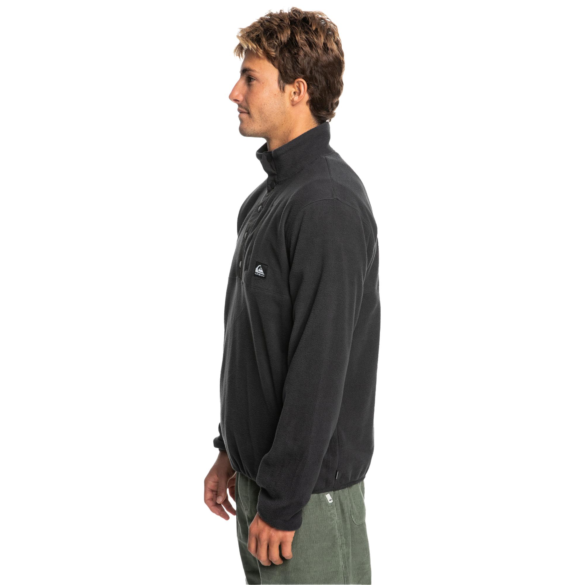 Quiksilver No Destination 2 Half Snap Erkek Siyah Polar