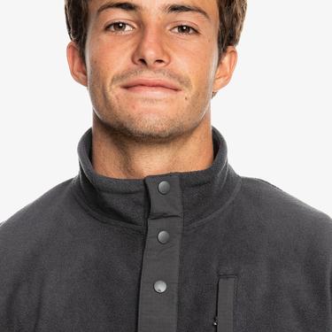  Quiksilver No Destination 2 Half Snap Erkek Siyah Polar