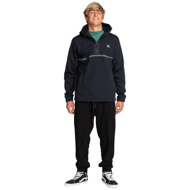  Billabong Pathfinder Pullover Erkek Siyah Fleece