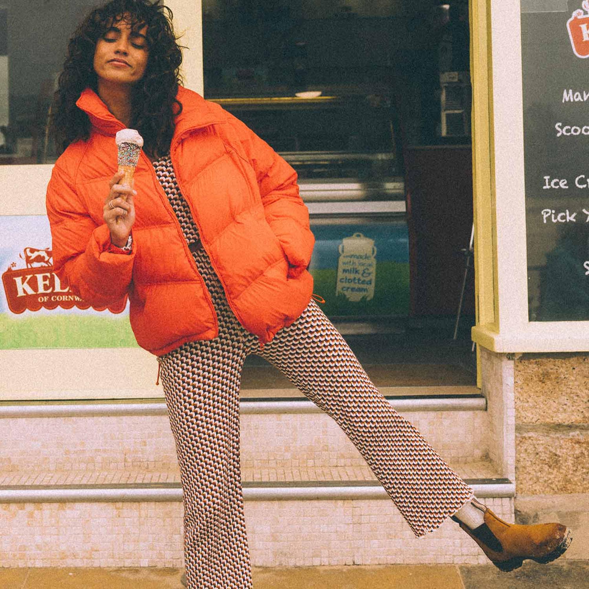 Billabong Winter Paradise Kadın Turuncu Ceket