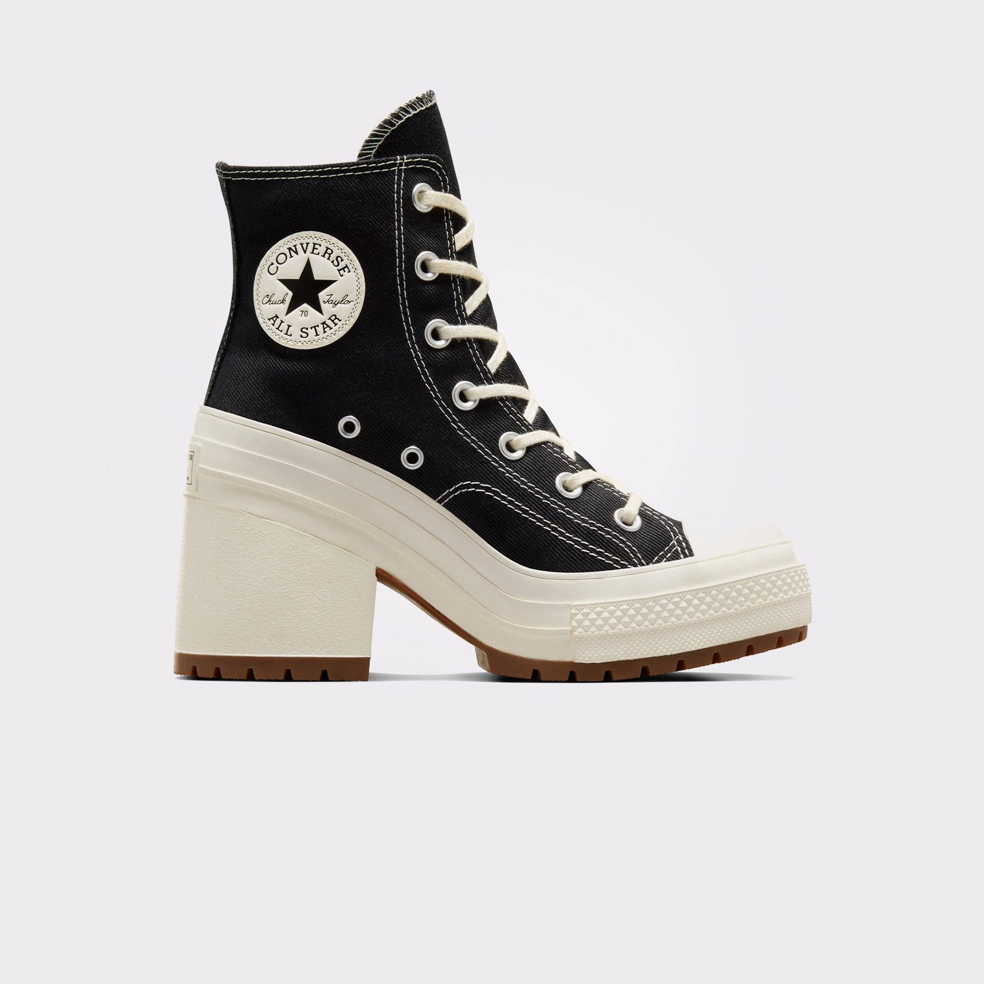 Converse Chuck 70 De Luxe Heel Unisex Siyah Platform Sneaker