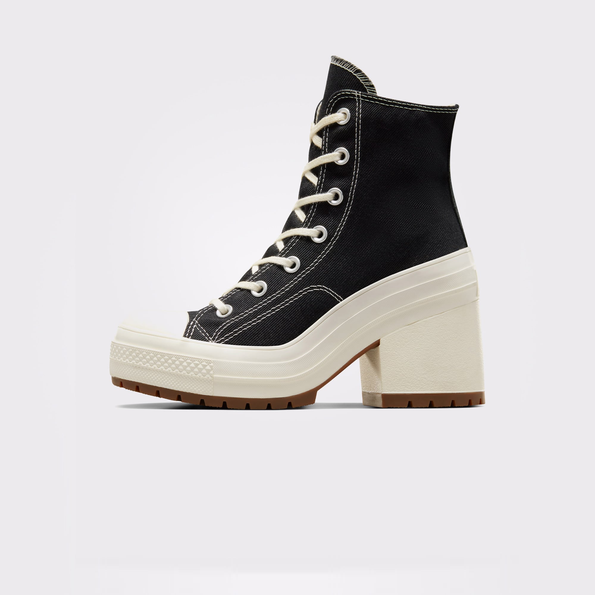 Converse Converse Chuck 70 De Luxe Heel Unisex Siyah Platform Sneaker | FashFed Siyah - 3. görsel