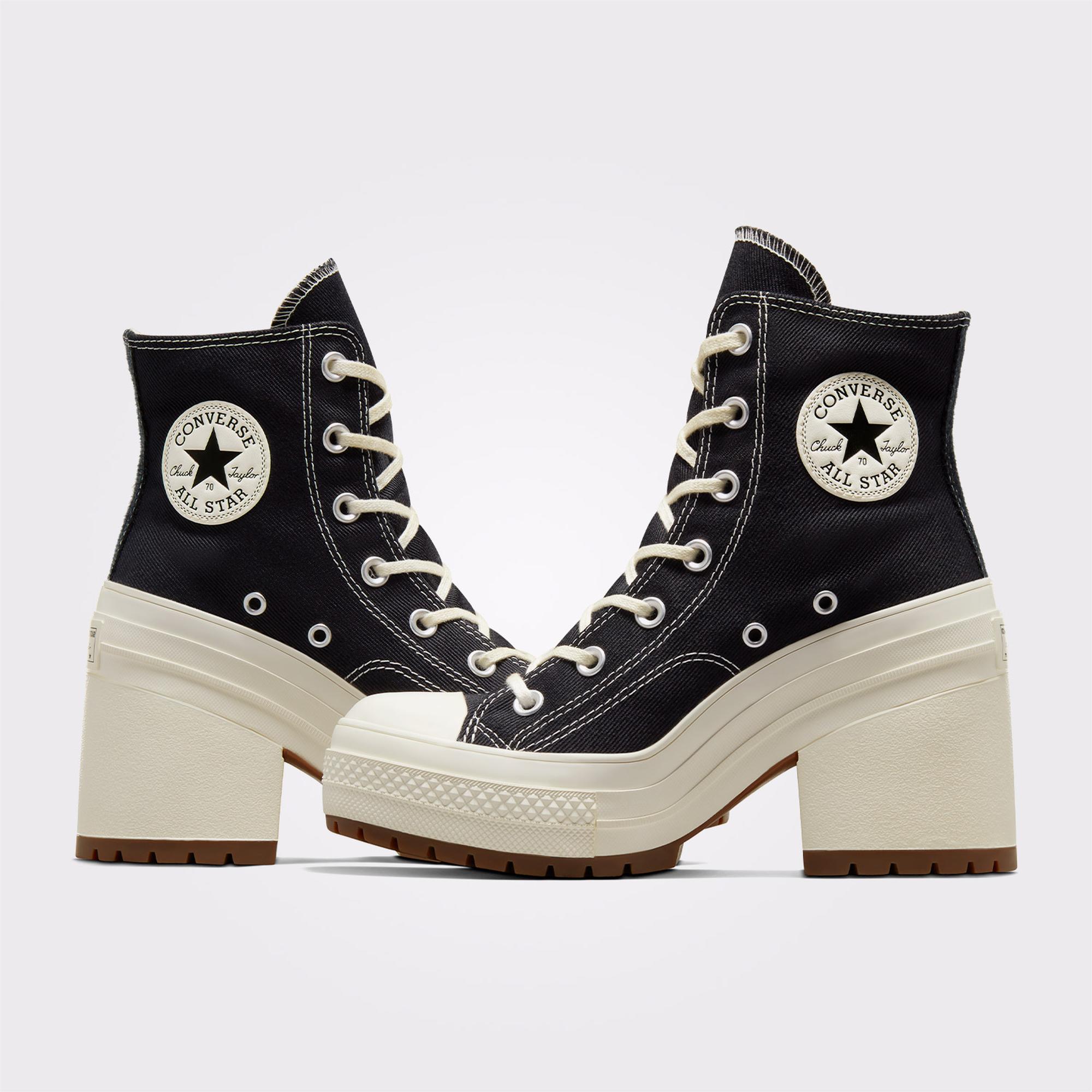 Converse Chuck 70 De Luxe Heel Unisex Siyah/Krem Sneaker