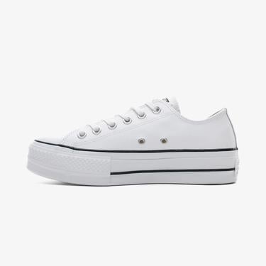  Converse Chuck Taylor All Star Lift Unisex Beyaz Deri Platform Sneaker