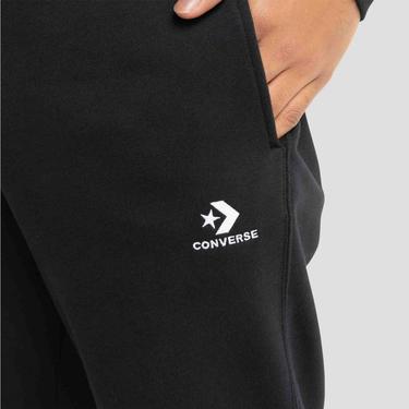  Converse Go-To Embroidered Star Chevron Unisex Siyah Eşofman Altı