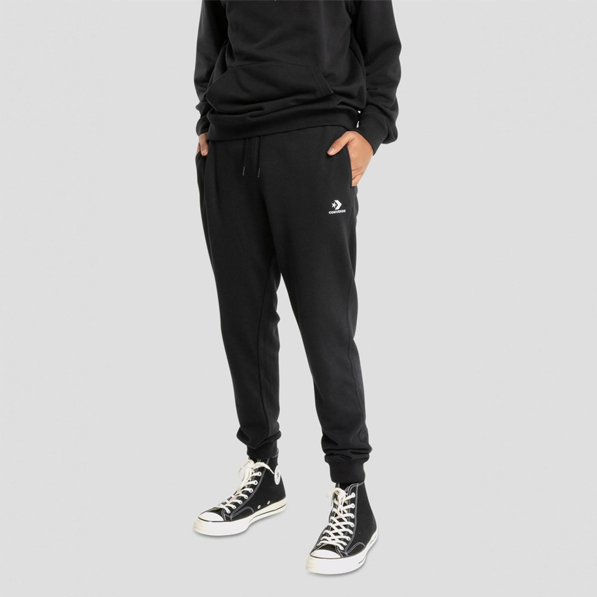 Converse Go-To Embroidered Star Chevron Unisex Siyah Eşofman Altı