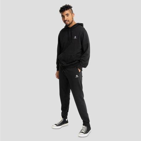  Converse Go-To Embroidered Star Chevron Unisex Siyah Eşofman Altı