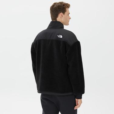  The North Face Platte High Pile Fleece 1/4  Erkek Siyah Sweatshirt