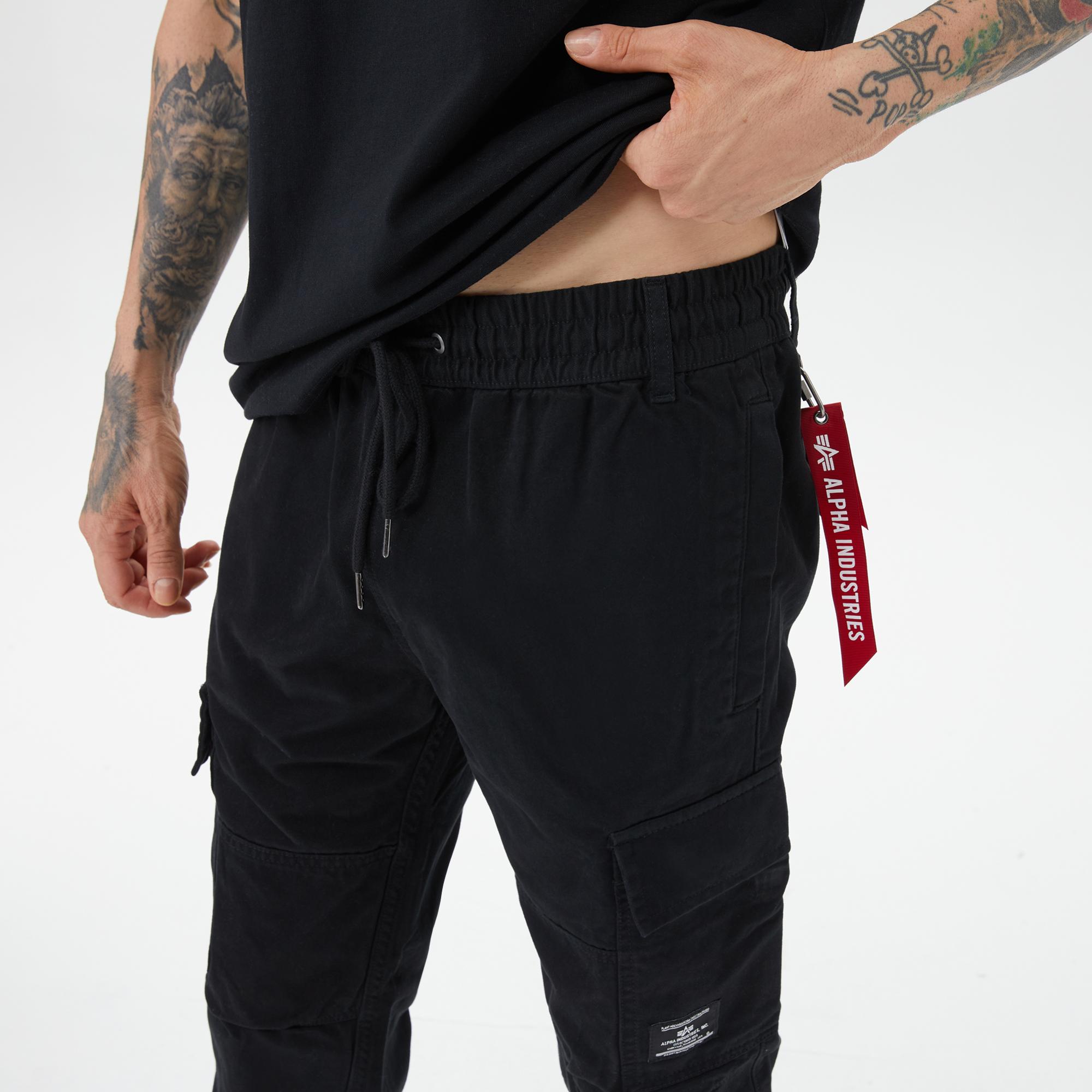 Alpha Industries Cotton Jogger Erkek Siyah Pantolon