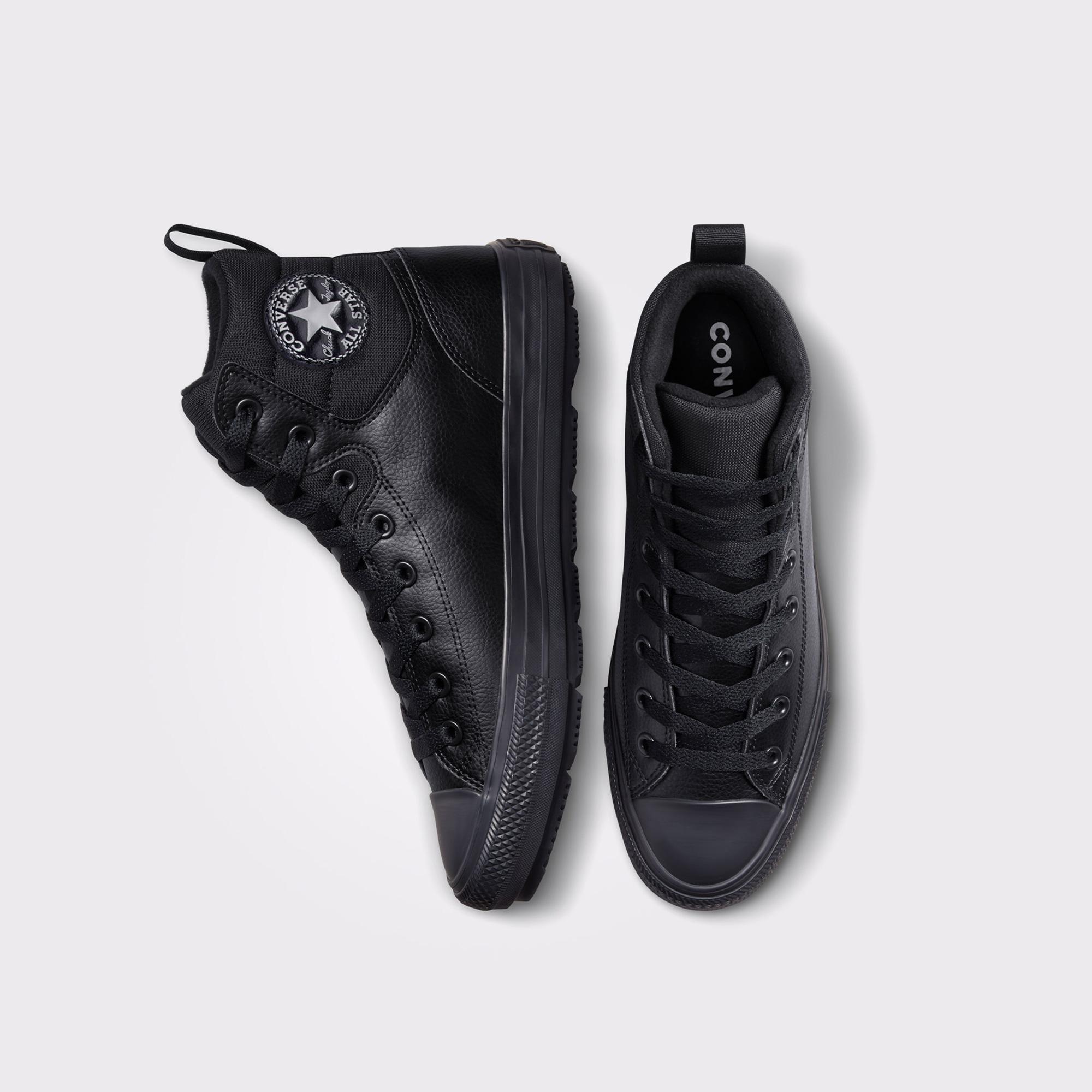 Converse Chuck Taylor All Star Faux Siyah Deri Berkshire Bot