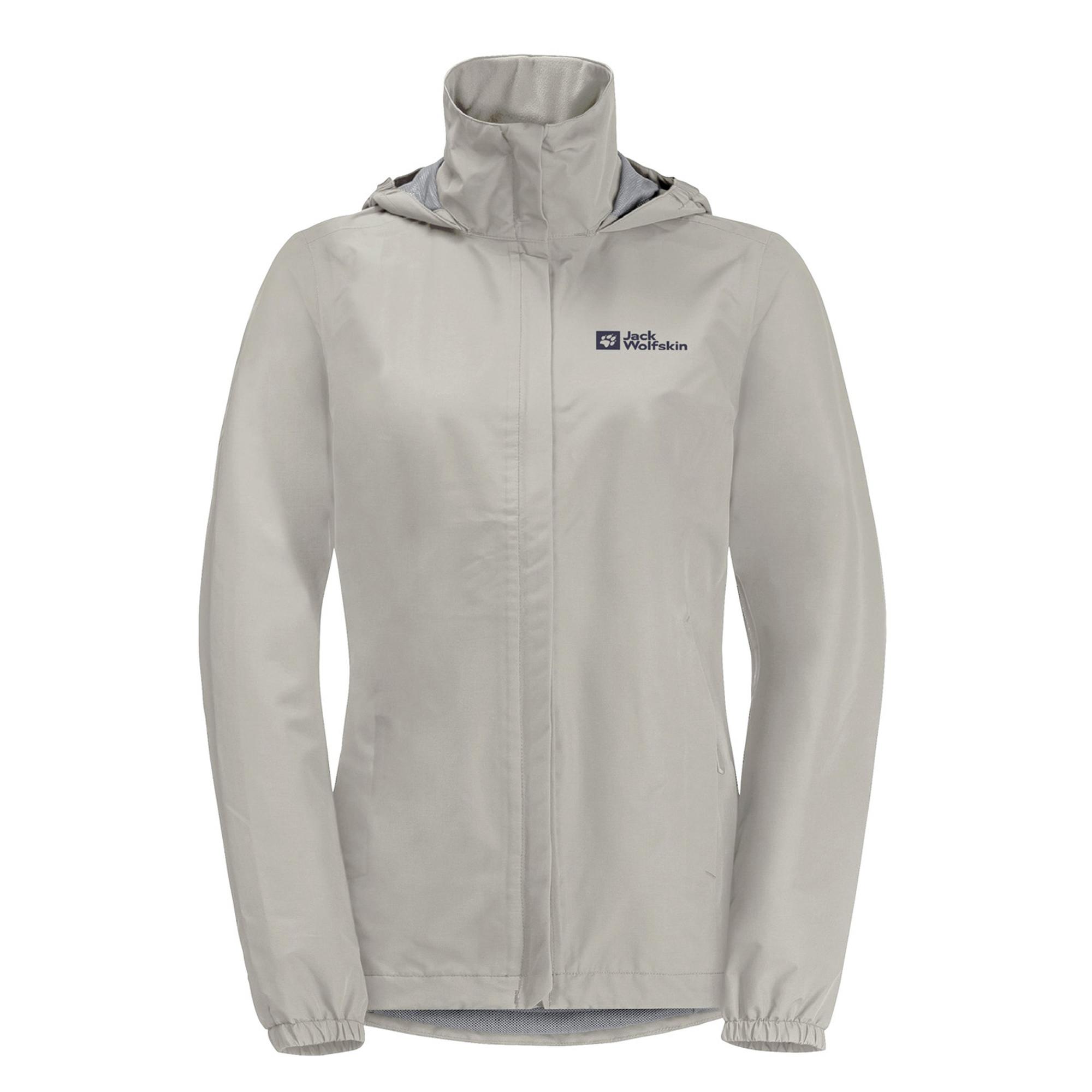 Jack Wolfskin Stormy Point 2l Kadın Bej Outdoor Ceketi