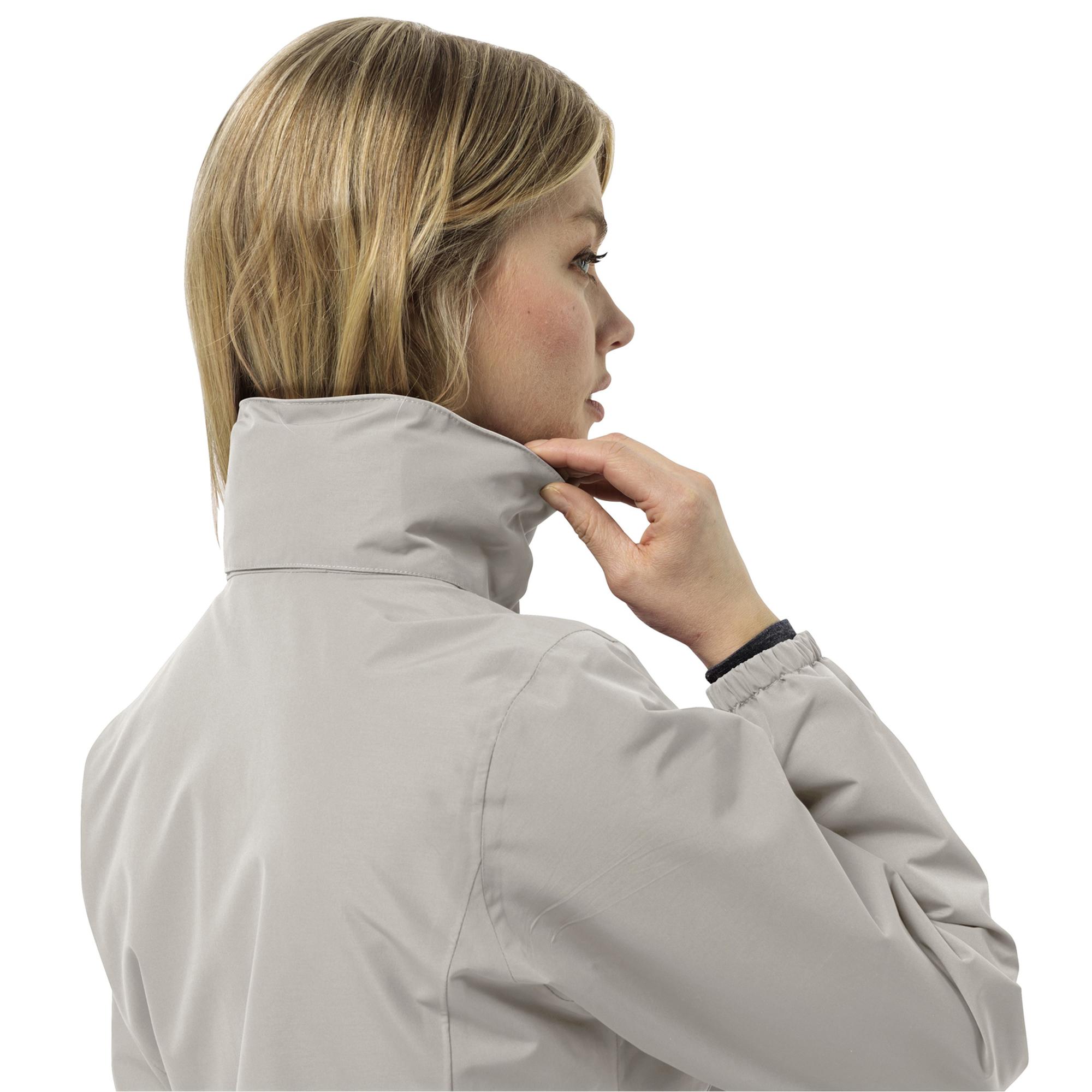 Jack Wolfskin Stormy Point 2l Kadın Bej Outdoor Ceketi