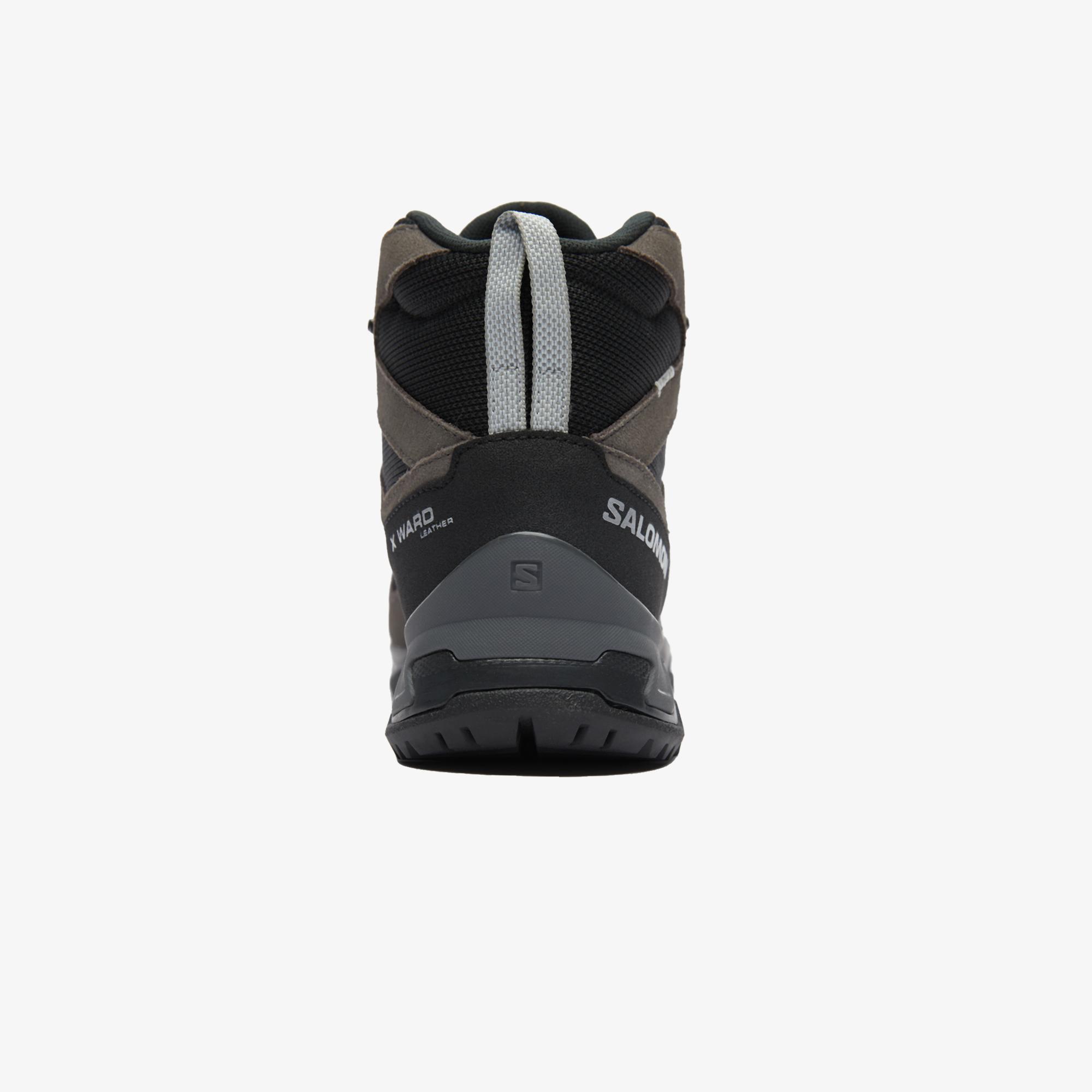 Salomon X Ward Leather Mid Gore-Tex Outdoor Bot Erkek Siyah Bot