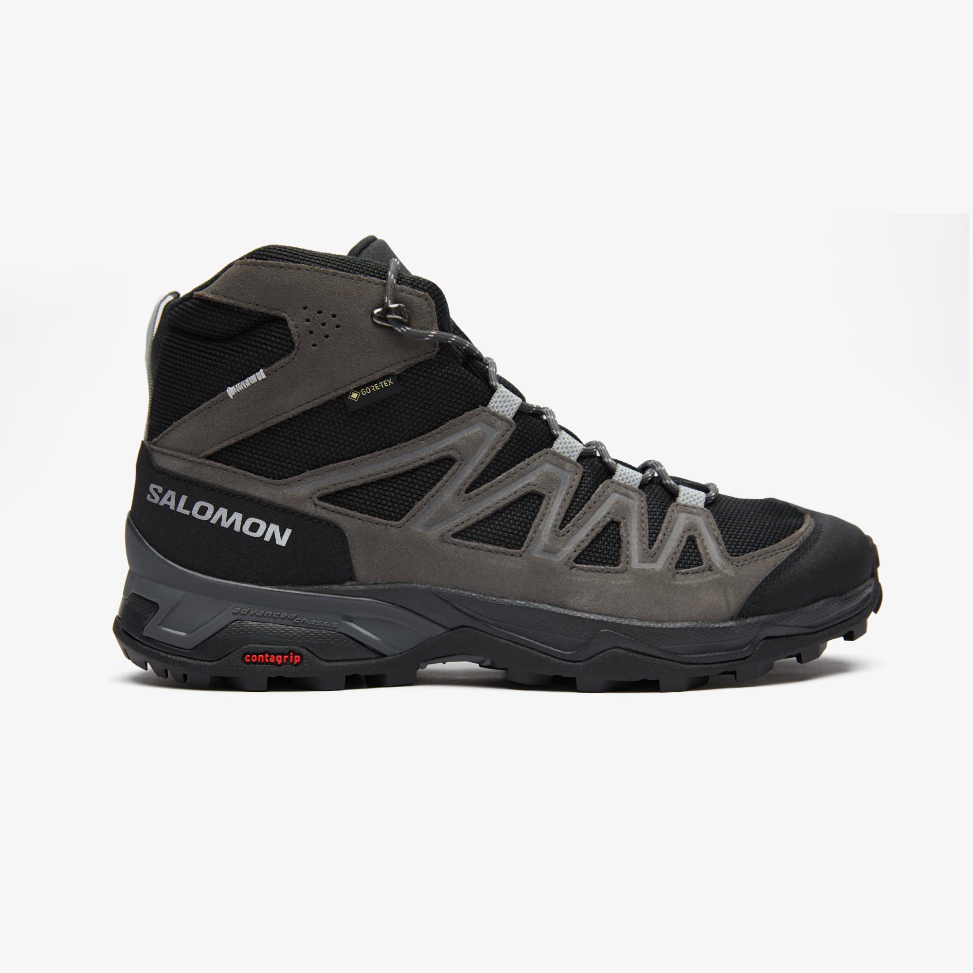 Salomon X Ward Leather Mid Gore-Tex Outdoor Bot Erkek Siyah Bot