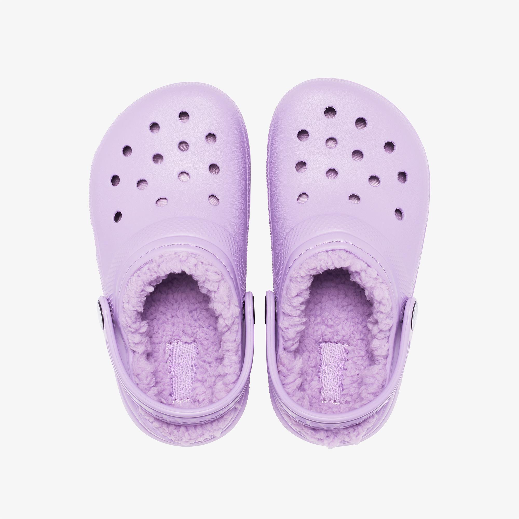 Crocs Classic Lined Clog T Çocuk Mor Terlik