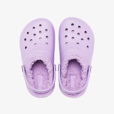  Crocs Classic Lined Clog T Çocuk Mor Terlik