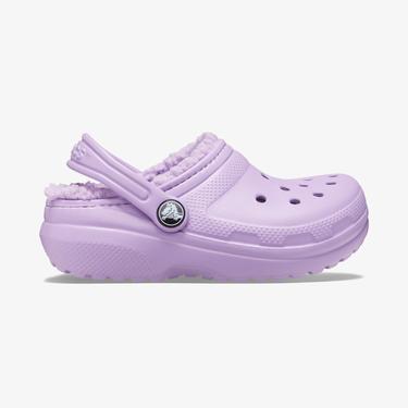 Crocs Classic Lined Clog T Çocuk Mor Terlik