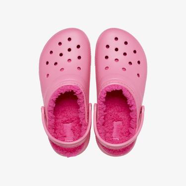  Crocs Classic Lined Çocuk Pembe Terlik