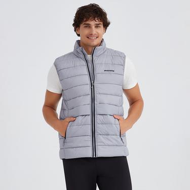  Skechers Outerwear Padded Erkek Gri Günlük Yelek