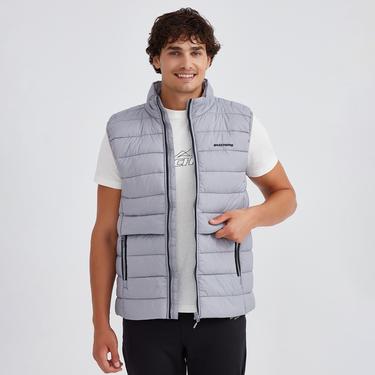  Skechers Outerwear Padded Erkek Gri Günlük Yelek