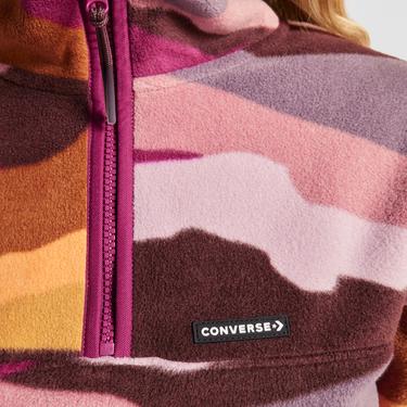  Converse Polar Fleece Printed Popover Kadın Renkli Sweatshirt