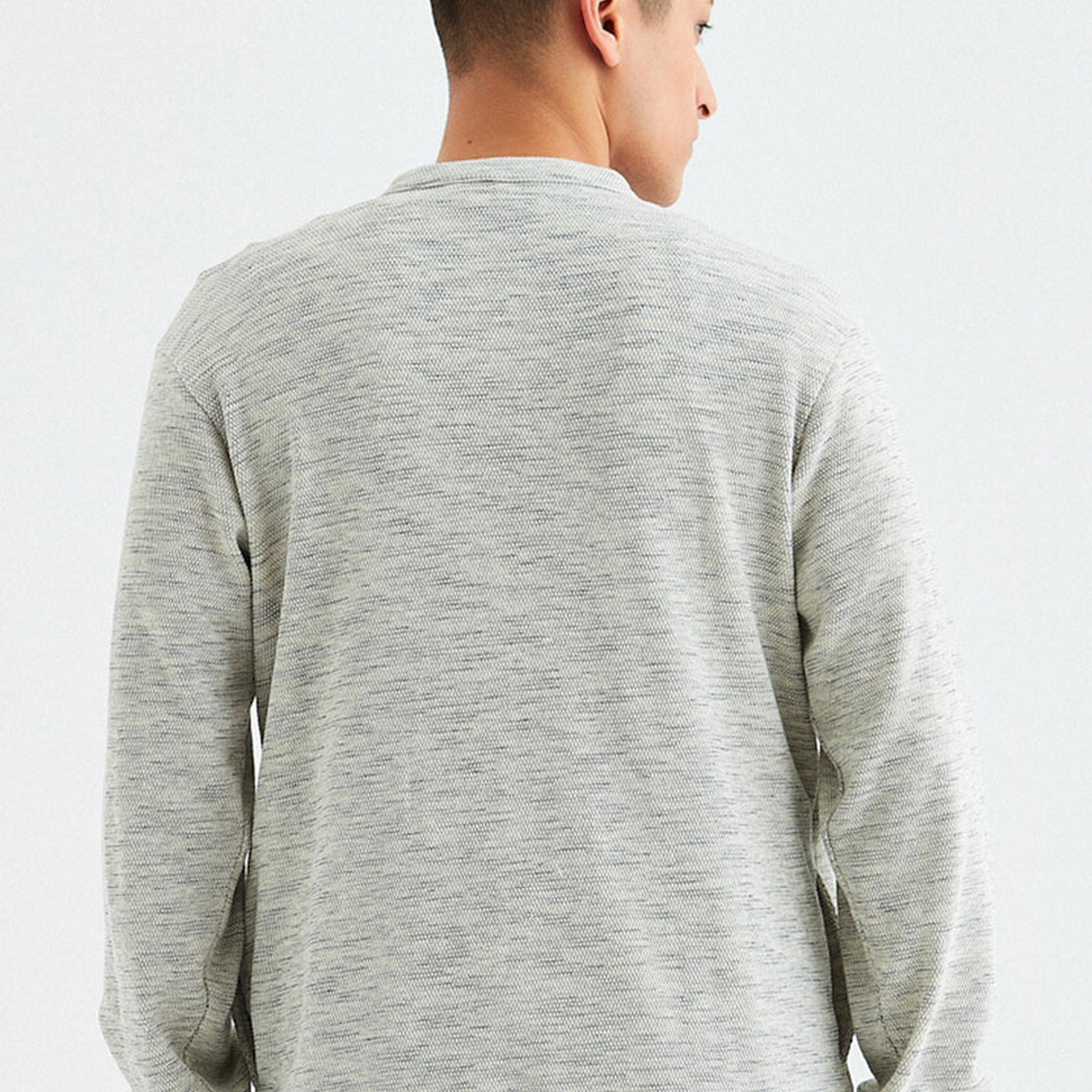 Rockupy Erkek Gandalf Gri Fermuarlı Sweatshirt