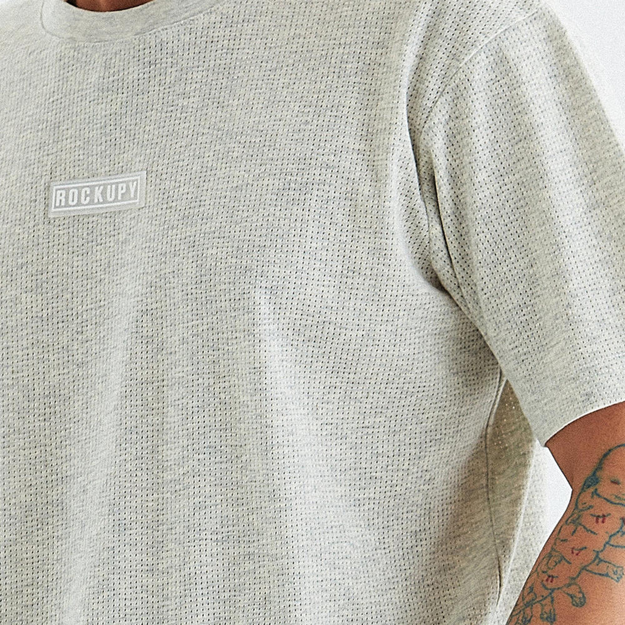 Rockupy Erkek Gary Gri Tshirt