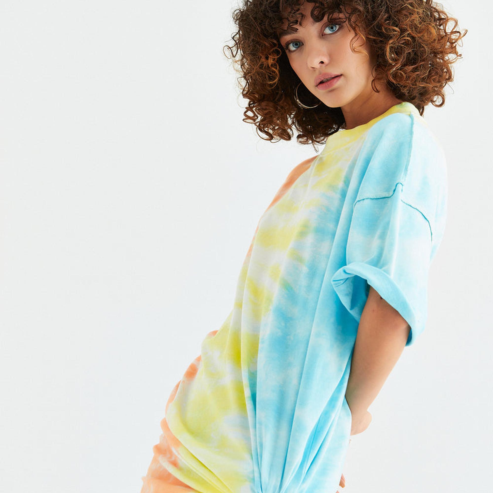 Rockupy Kadın Laura Çok Renkli T-shirt Elbise