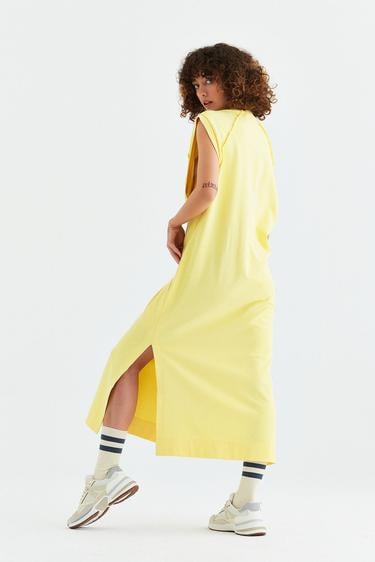  Rockupy Kadın Linette Sarı Kolsuz Elbise
