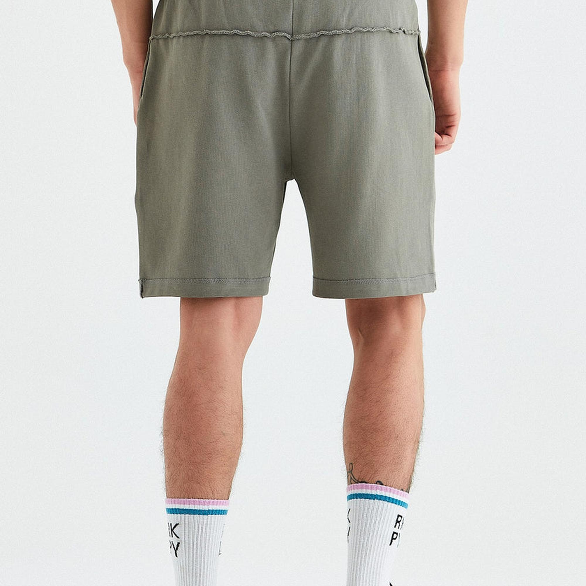 Rockupy Erkek Len Gri Şort