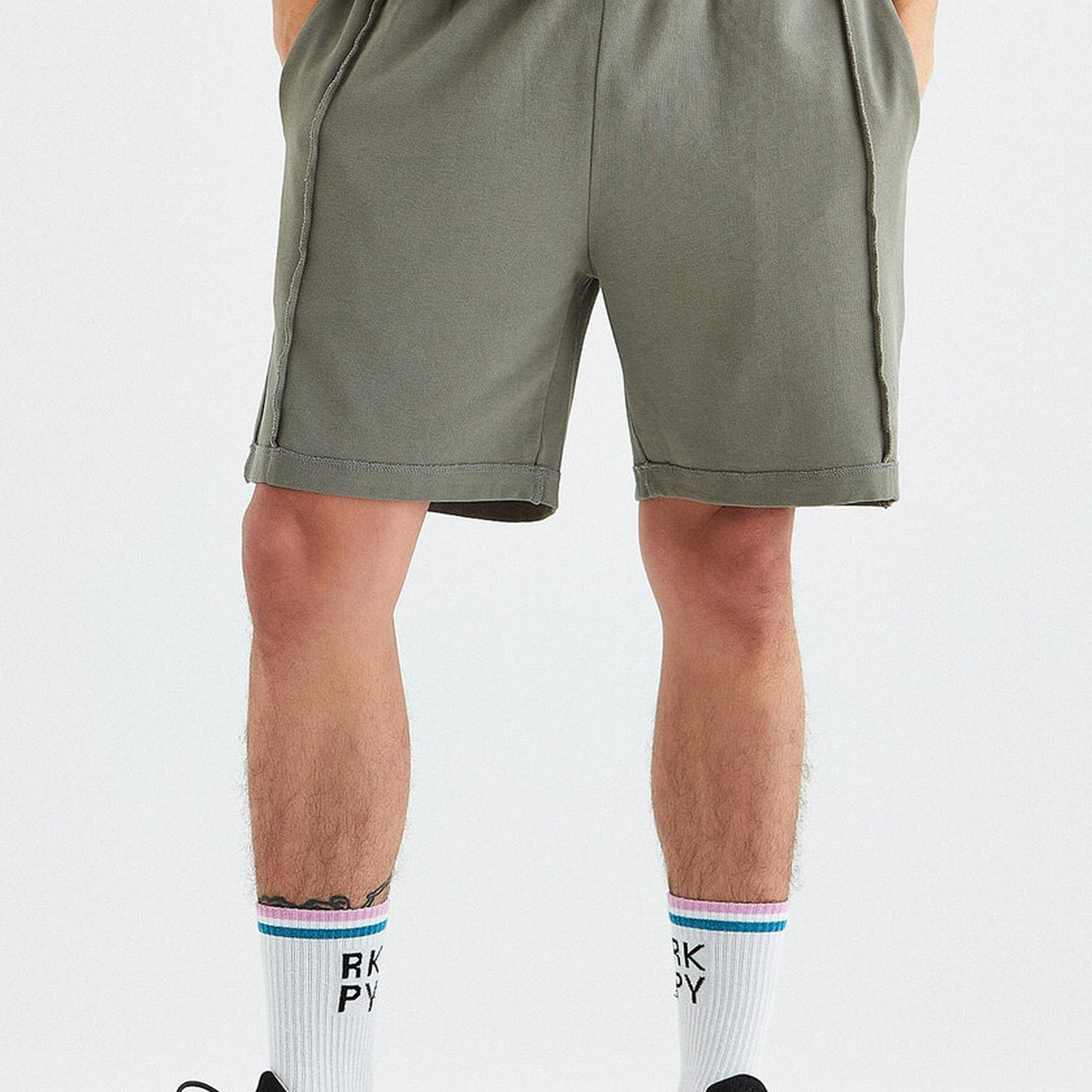 Rockupy Erkek Len Gri Şort