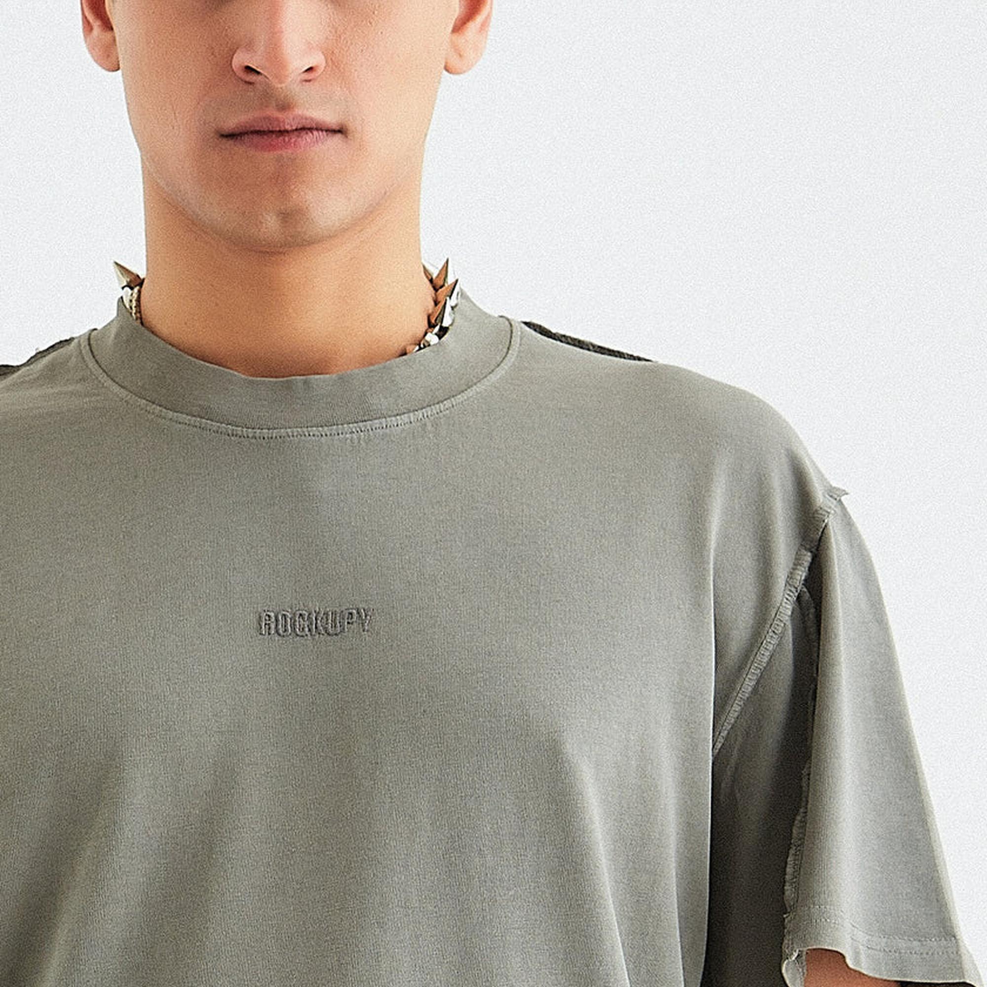 Rockupy Erkek Lukas Gri Tişört